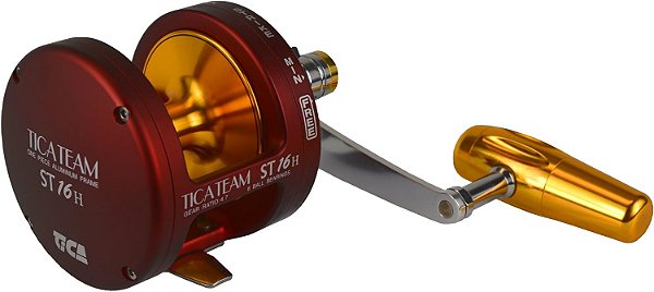 TICA STL16NRED Carretilhas de Pesca Tica Team St (Cor Personalizada) 3.7 Relação de Engrenagens, Multi