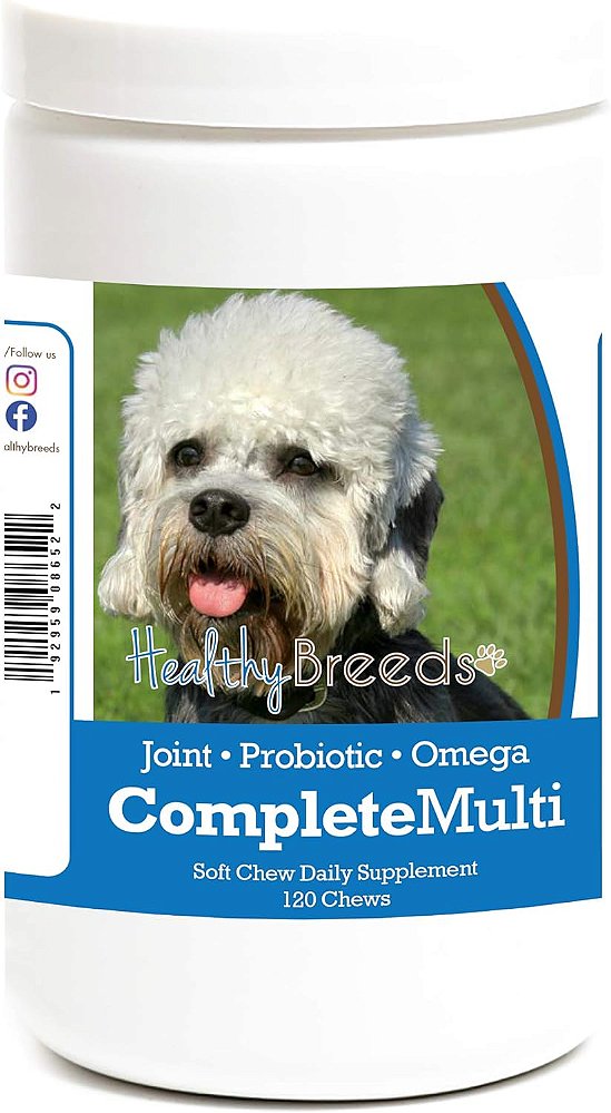 Suplemento Multivitamínico em Gel Duro Healthy Breeds Dandie Dinmont Terrier 120 Unidades