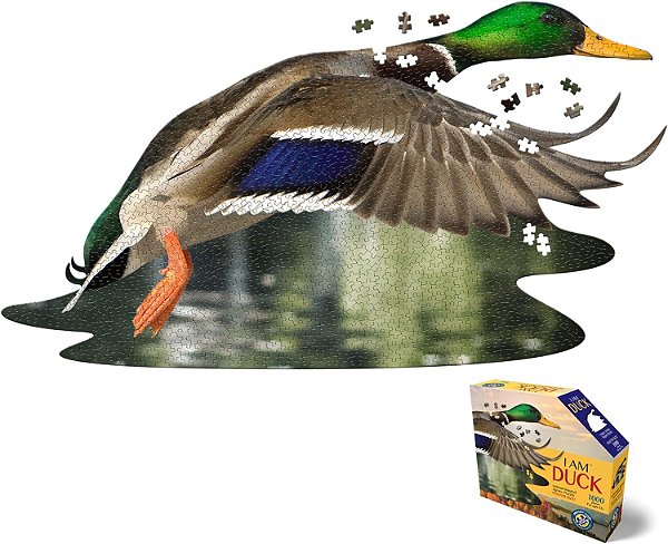 Quebra-Cabeça Madd Capp - Eu Sou Pato - 1000 Peças - Quebra-Cabeça em Formato de Animal, Multicolorido