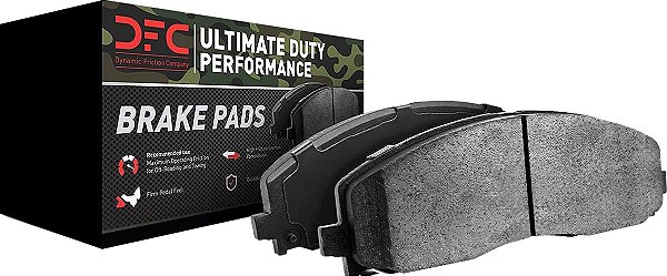 Pastilhas de freio de alto desempenho da Dynamic Friction Company Ultimate Duty 1400-0898-00 - Conjunto traseiro