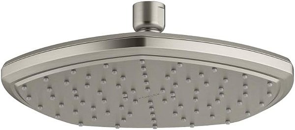 Chuveiro de chuva de única função de 8 polegadas, Níquel Escovado Vibrante, 2,5 GPM – Kohler 27051-BN