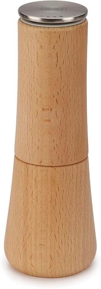 Moinho de Sal de Cozinha Anti-derramamento de Madeira Joseph Joseph 20191 Milltop Wood