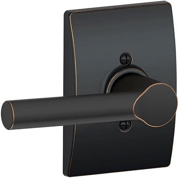 Maçaneta SCHLAGE com Acabamento Century sem Tranca, Bronze Envelhecido (F170 BRW 716 CEN)