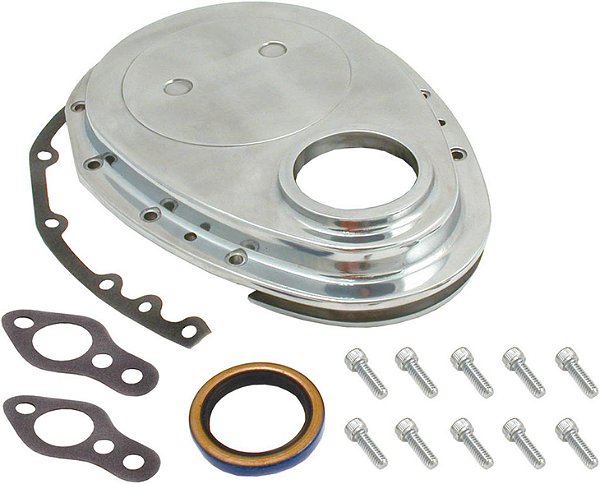 Kit de Tampa de Temporização de Alumínio Spectre Performance 4935 para Chevy Small Block