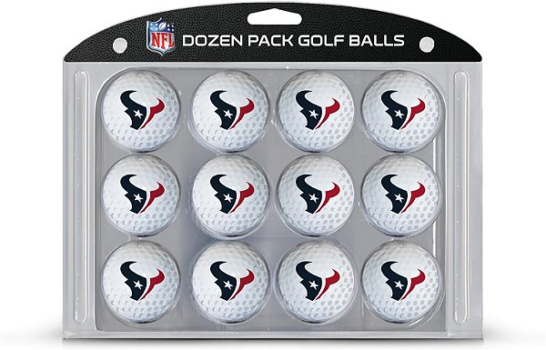 Bolas de golfe regulamentares NFL Team, 12 unidades, impressão durável em cores completas
