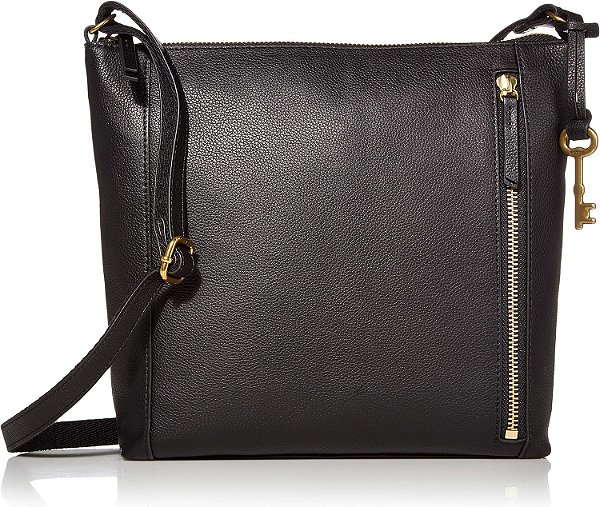 Bolsa de couro transversal Fóssil Tara para mulheres