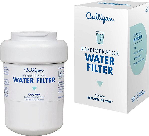 Filtro de Água para Geladeira Culligan CUGMW | Substituto para Filtro de Água GE (MWF) | Substituir a Cada 6 Meses | Pacote com 1 Unidade