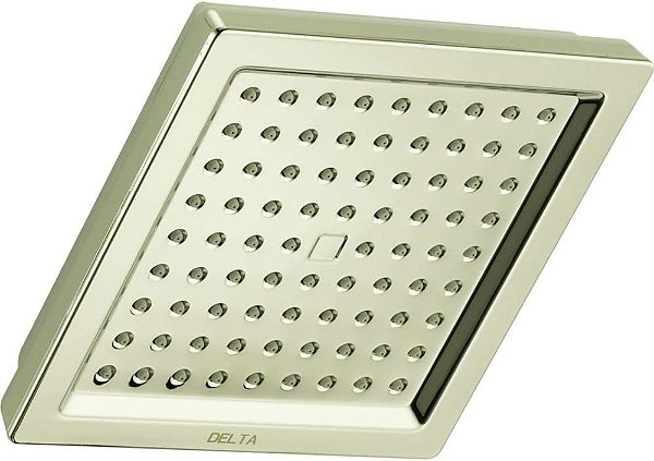 Chuveiro de única configuração com cabeça de chuveiro DELTA FAUCET Rubber Limited RP62283PN, Níquel Polido