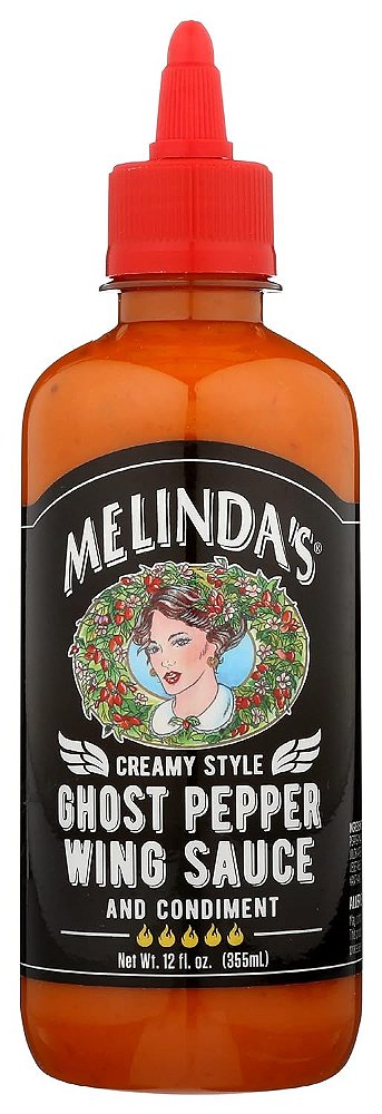 Molho de Asa de Pimenta Fantasma Estilo Cremoso da Melinda, 12 Onças (Pacote com 6)