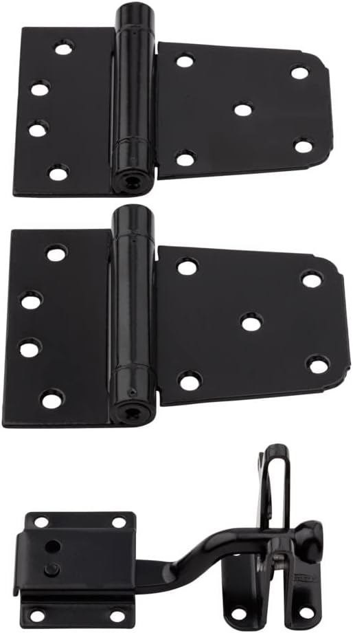 Kit de Portão Auto-fechante National Hardware N343-475, Preto