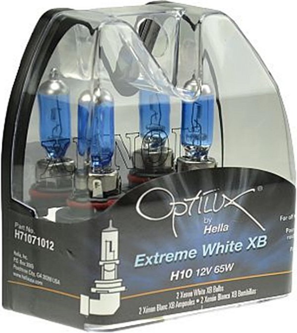 HELLA H71071372 Optilux Série XB Lâmpadas Halógenas H8 Xenon Branco, 12V, 35W, Pacote com 2