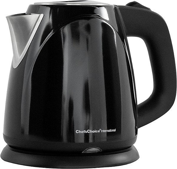 Chaleira Elétrica Compacta Sem Fio Chef's Choice com Proteção contra Evaporação e Desligamento Automático Fácil de Despejar, 1 Litro, Preto