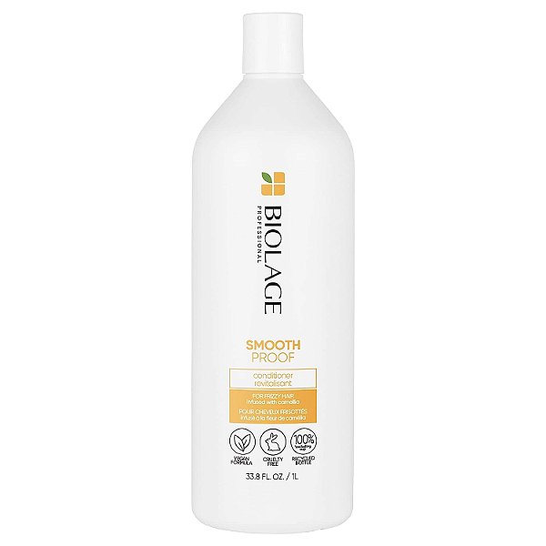 Biolage Smooth Proof Condicionador | Oferece Controle de Umidade & Suavidade Anti-Frizz | Para Cabelos com Frizz | Livre de Parabenos e Silicone | Vegano