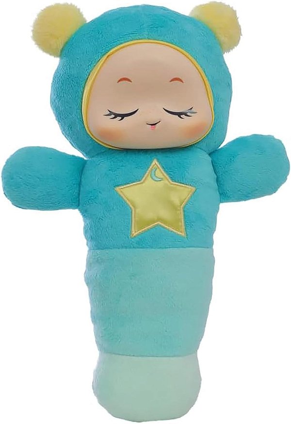 Brinquedo Pelúcia Acalmador SmartSense Glo Worm Playskool com Sensor de Choro e Gravação de Voz para Recém-Nascidos, Bebês e Crianças Pequenas (Exclusivo da Amazon)