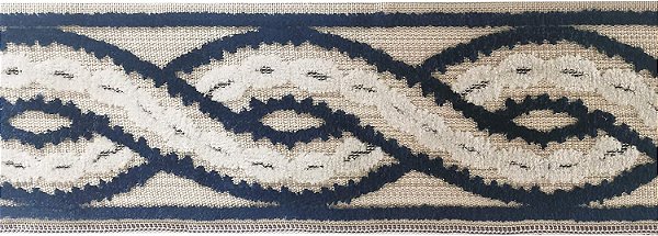 Belagio Enterprises BR-7525-05/24 Fitas Decorativas, Marfim/Azul