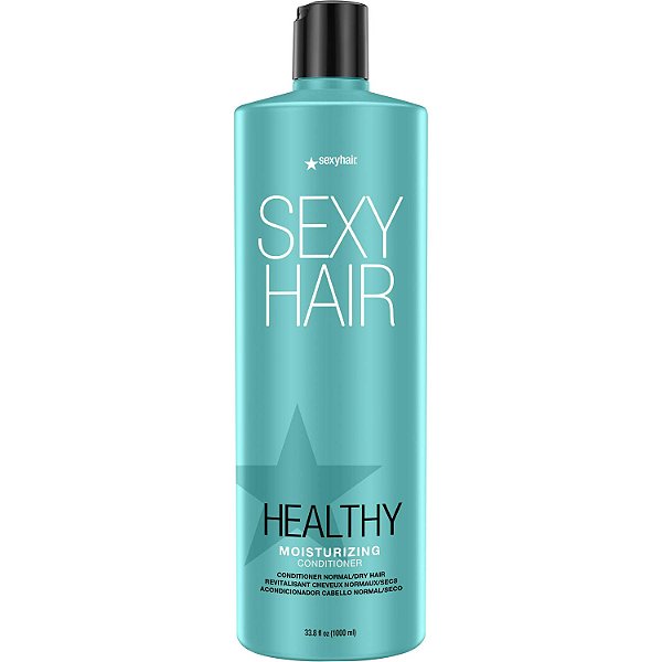 Condicionador sem enxágue SexyHair Healthy Tri-Wheat | Até 90% Melhor Desembaraçamento | Reduz a Quebra | Hidratação, Suavidade e Brilho