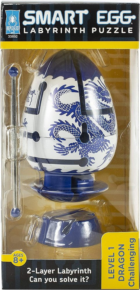 Ovo Labirinto Inteligente de 2 Camadas Blue Dragon (Desafiador)