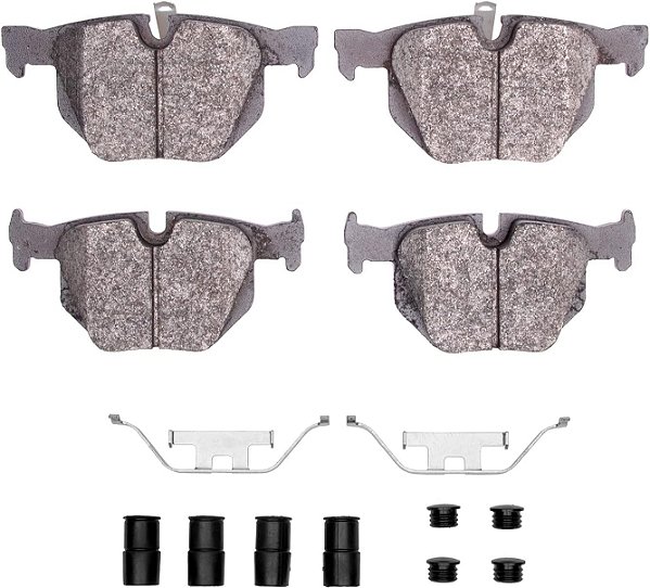 Pastilhas de freio cerâmicas e kit de ferragens da Dynamic Friction Company 3000