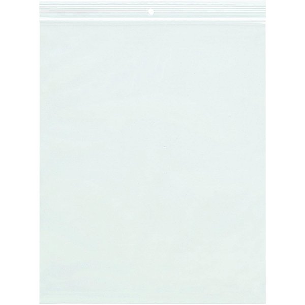 Caixa de Sacos de Polietileno Recicláveis com Furo para Pendurar, 2 mil, 4 x 4, Transparente (Pacote com 1000 unidades)