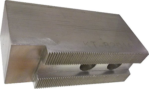Mordentes planos de fixação suave de Alum T6061 USST KT-8201AF para mandris de torno CNC de 8, 2 de altura (conjunto de 3 peças)