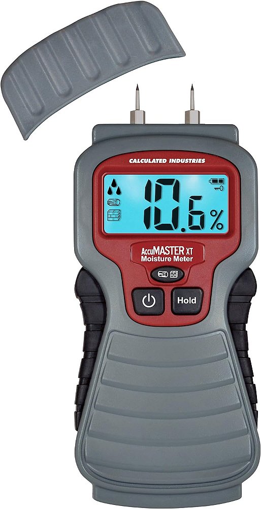 Calculadora Industriais 7440 AccuMASTER XT Medidor de Umidade Digital | Portátil | Tipo de Pino | Display LCD Retroiluminado | Detecta Vazamentos, Umidade e Umidade em Madeira, Paredes, Tetos, Carpetes e