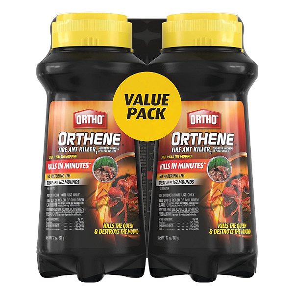 Ortho Orthene Fire Ant Killer1, Pó de Controle de Pragas, Tratamento de Formigueiros para Gramados Residenciais e ao Redor de Plantas Ornamentais, (Pacote com 2)