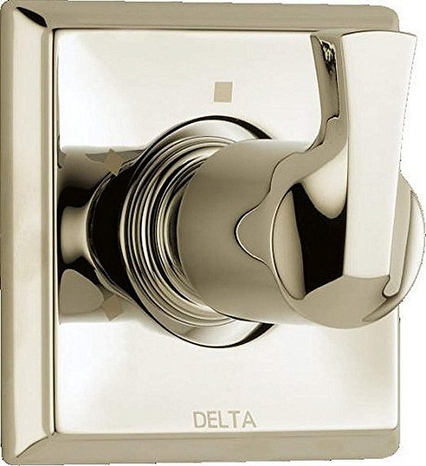 Kit de Acabamento para Desviador de Alça de Chuveiro de 3 Configurações Delta Faucet Dryden, Níquel Polido T11851-PN (Válvula não incluída)