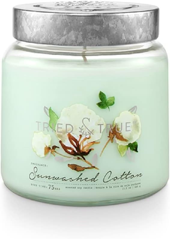 Vela de Algodão Lavado ao Sol Testada e Verdadeira, 15,5 oz.