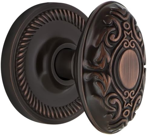 Ressalto de Corda Nostálgico da Nostalgic Warehouse com Maçaneta Vitoriana, Privacidade - 2.75, Bronze Intemporal