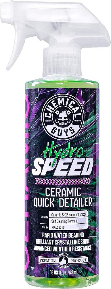 Detalhador Rápido de Cerâmica HydroSpeed WAC23316 da Chemical Guys, Seguro para Carros, Caminhões, SUVs, Motocicletas, Trailers e Mais, 16 fl oz.
