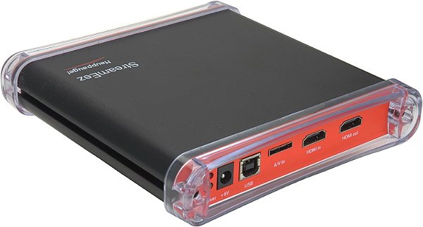 Dispositivo de transmissão de vídeo Hauppauge StreamEez-Pro HDMI para transmissão de eventos ao vivo na Internet com codificação de 480i a 1080p.