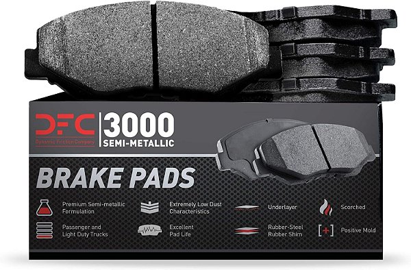 Pastilhas de freio semi-metálicas Dynamic Friction Company 3000 - Conjunto traseiro 1311-0795-00