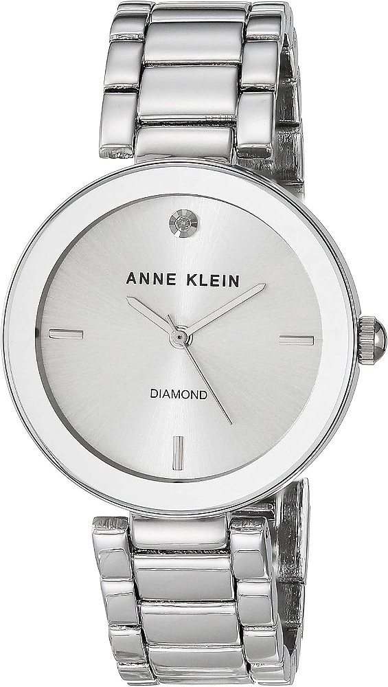 Relógio de Pulseira com Mostrador de Diamante Genuíno para Mulheres Anne Klein