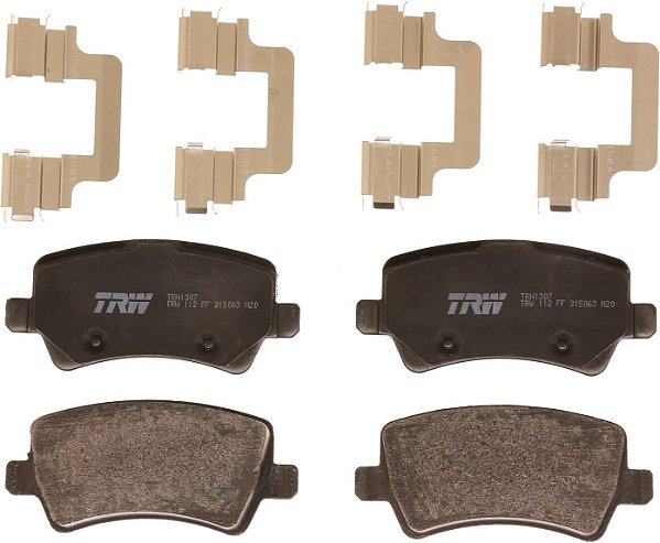 Conjunto de pastilhas de freio TRW Pro TRH1307 para Volvo XC60 2010-2017, traseiro, e outras aplicações.