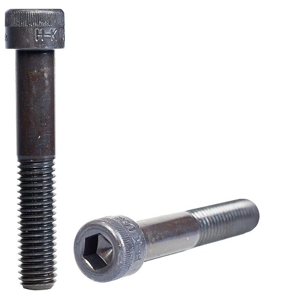 Parafuso de soquete de aço de liga preto com acionamento hexagonal HOLO-KROME 86442 #10-24 x 2-1/2 ASTM A574 - Fabricado nos EUA (Pacote com 100)