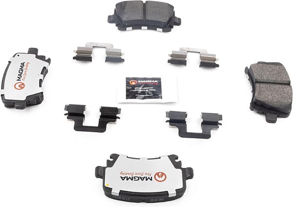 Pastilhas de freio semimetálicas MAGMA Fire Born Braking Pro-Series PSD1108M, traseiras.