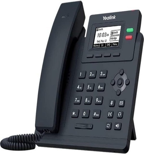 Telefone IP Yealink SIP-T31P - Com fio/Sem fio - Com fio - Montagem na parede - Cinza clássico