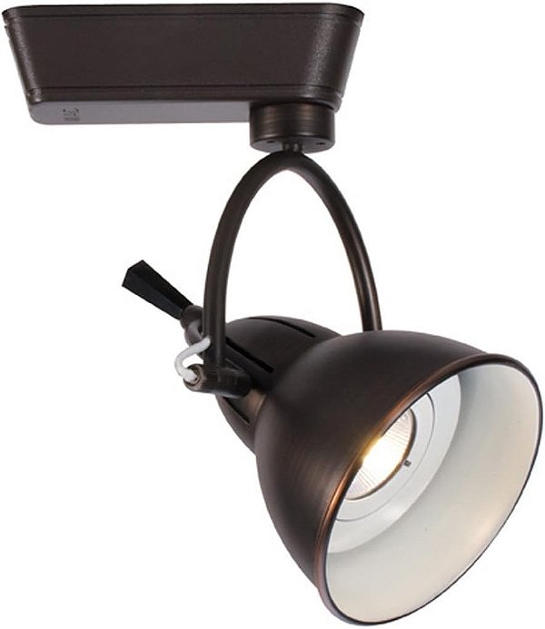 Luminária de trilho de baixa tensão WAC Lighting L-LED710F-WW-AB Led710 Cartier LED, bronze antigo