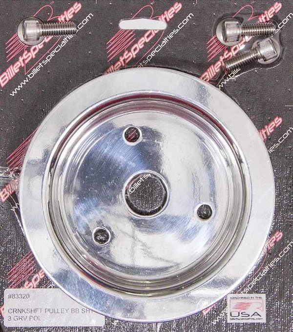 Billet Specialties 83320 Polida 3 Ranhura Bomba de Água Polia Inferior para Big Block Chevy