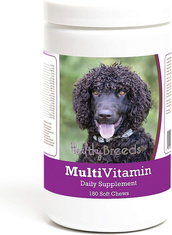 Suplemento Mastigável Multivitamínico para Cães da Raça Irish Water Spaniel Healthy Breeds 180 Unidades