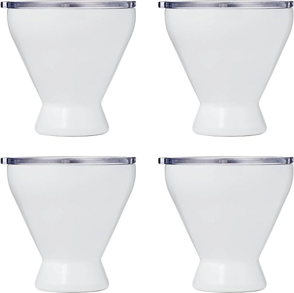 Copos de Coquetel Cambridge 11 Oz Pérola Branca, Conjunto de 4, 4 Unidades, Sem Cor