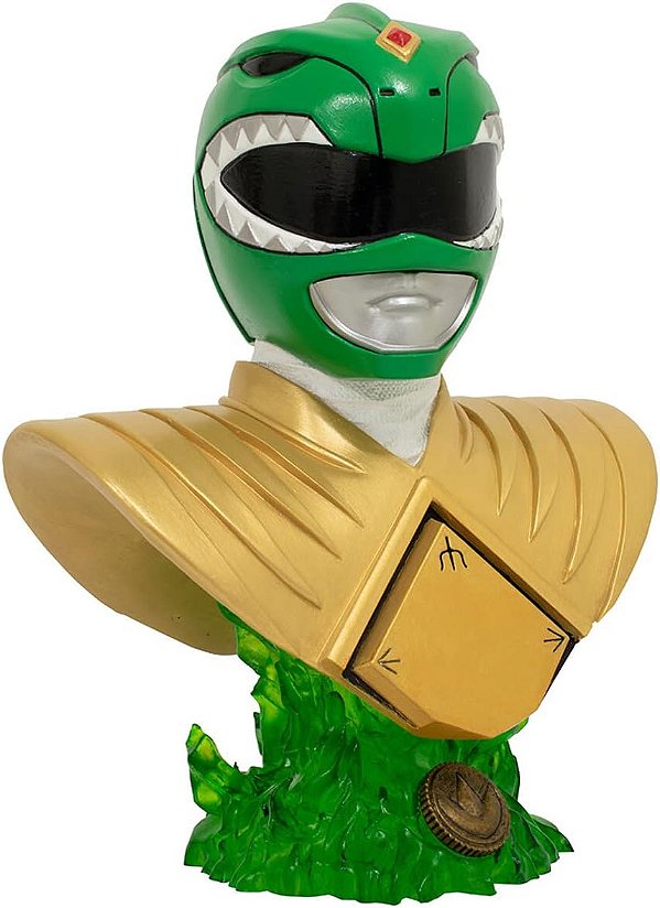 Power Rangers Lendas em 3D Green Ranger 1:2 Escala Busto