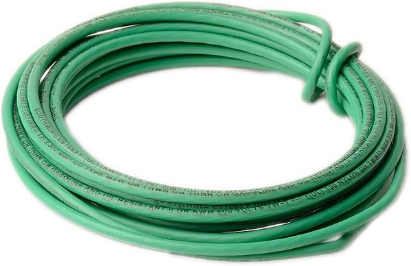 Diversitech W123-100 Fio, cobre, 12G, 100 pés. Verde.