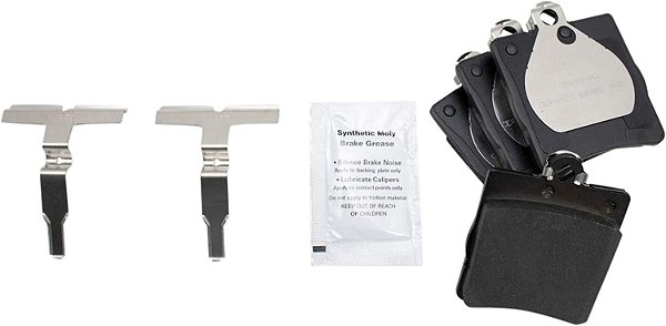Conjunto de pastilhas de freio traseiro TRQ Posi Ceramic para Mercedes Benz C230 / C240 / C280 / C320 / C350 / CLK320 / CLK350 / CLK430 / Crossfire / E320 / E420 / E430 / SLK230