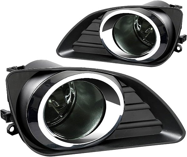 Farol de neblina do para-choque dianteiro do motor DNA MOTORING FL-TCA09-SM lado do motorista e do passageiro Aumenta a visibilidade [Compatível com Camry XV40 10-11]