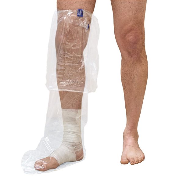 Bota de Proteção para Chuveiro TIDI AquaGuard - Banda de Vedação à Prova d'Água - Capa para Gesso - 75 Botas e 25 Bandas de Vedação à Prova d'Água no Total (3 Botas por Pac