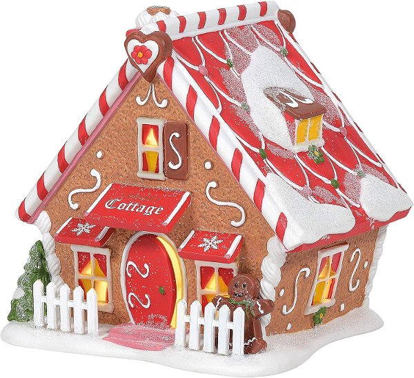 Aldeia do Polo Norte da Department 56: Casa Iluminada da Ginger, 5.12 Polegadas, Multicolorida