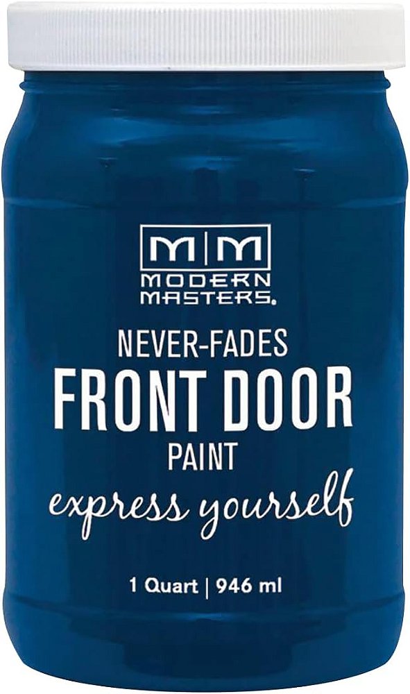 Pintura de porta frontal Serene à base de água em esmalte exterior de 32 fl oz (pacote de 1) Modern Masters 1 qt 275274