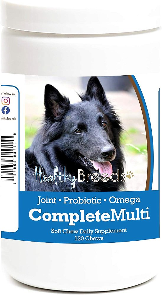 Vitamina Multivitamínico em forma de mastigação 120 comprimidos para o Belgian sheepdog da raça Saudável