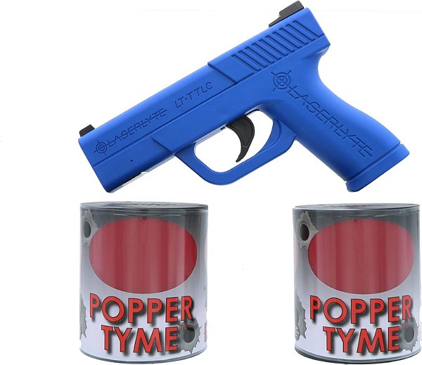 Alvos de Treinamento a Laser LaserLyte Popper Tyme com Vibração e Luzes Piscantes para Prática de Tiro Reativo a Laser